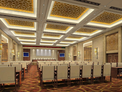 會(huì)議廳聲學(xué)處理前后